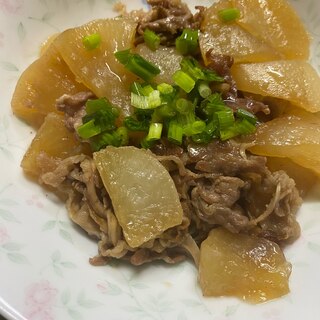 牛肉と大根の炒め煮